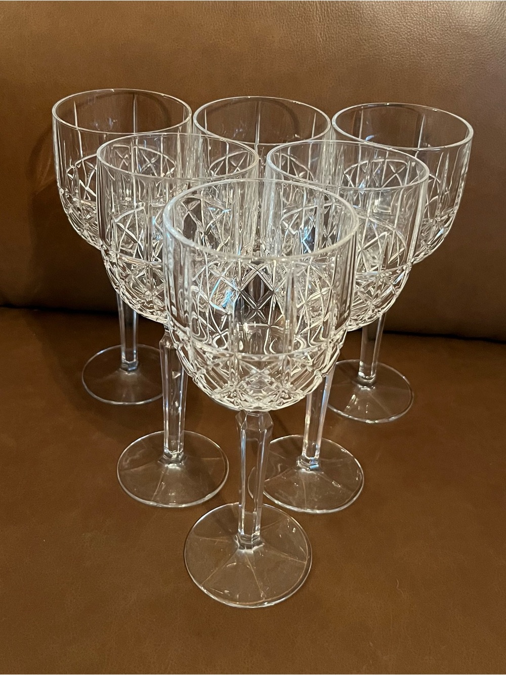 Marquis by Waterford Brady Pattern Crystal Iced Tea/Wine Goblets - Set of 6